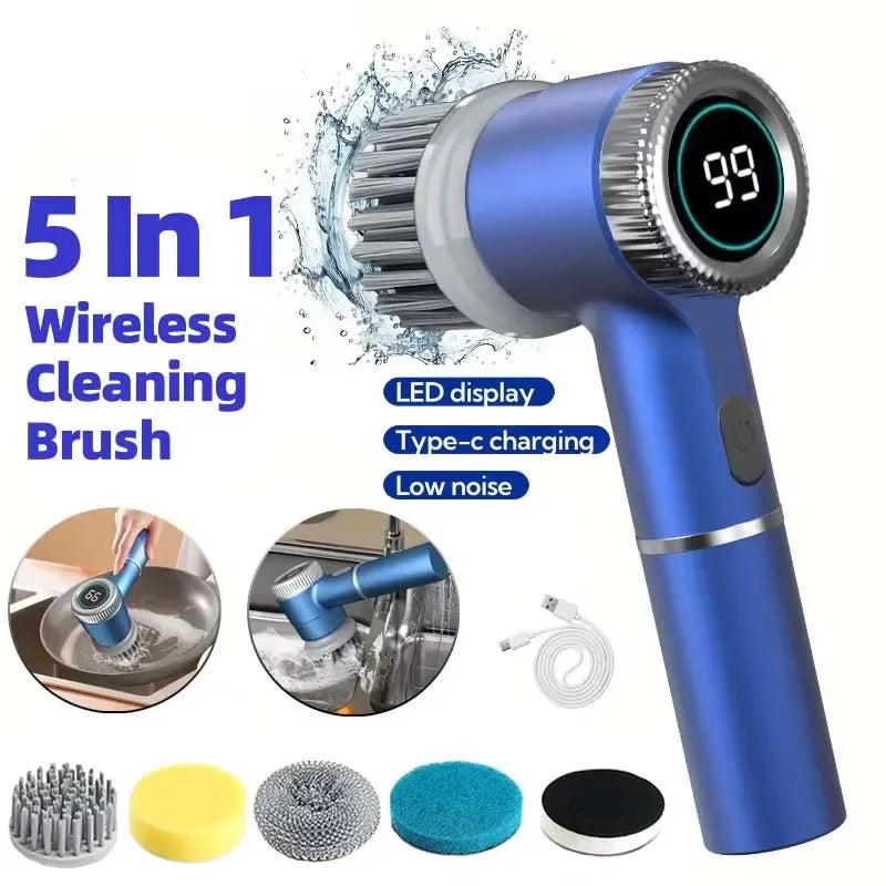 Wireless Electric Cleaning Brush | IPX7 Waterproof & USB Rechargeable