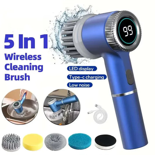 Wireless Electric Cleaning Brush | IPX7 Waterproof & USB Rechargeable